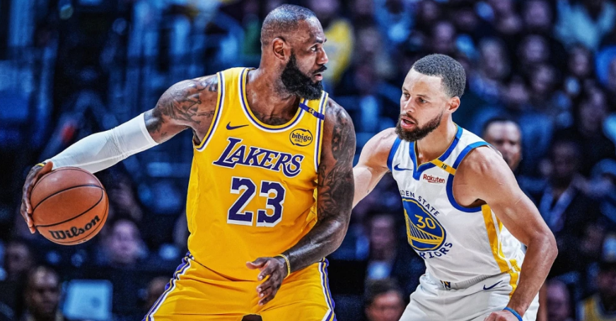 LeBron James與Stephen Curry在NBA比賽中對抗，運彩投注的焦點。